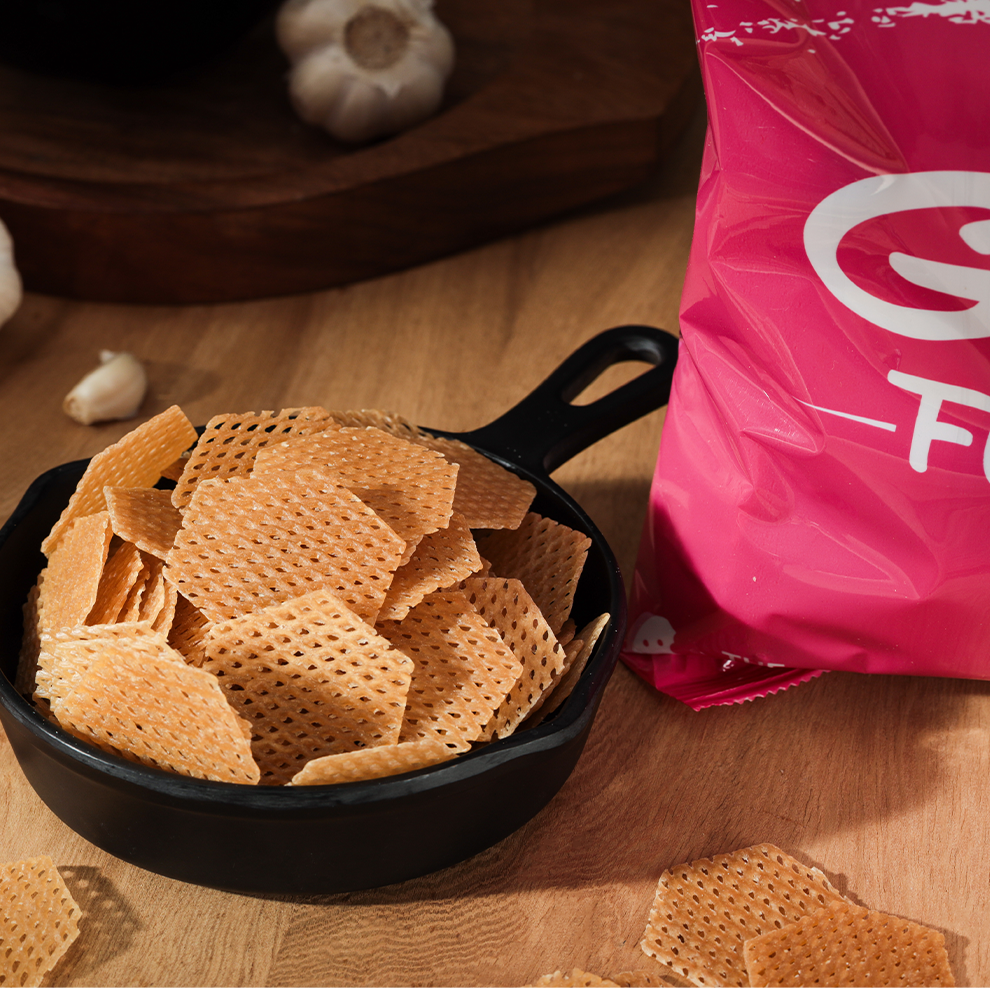 Rice Papad - Garlic